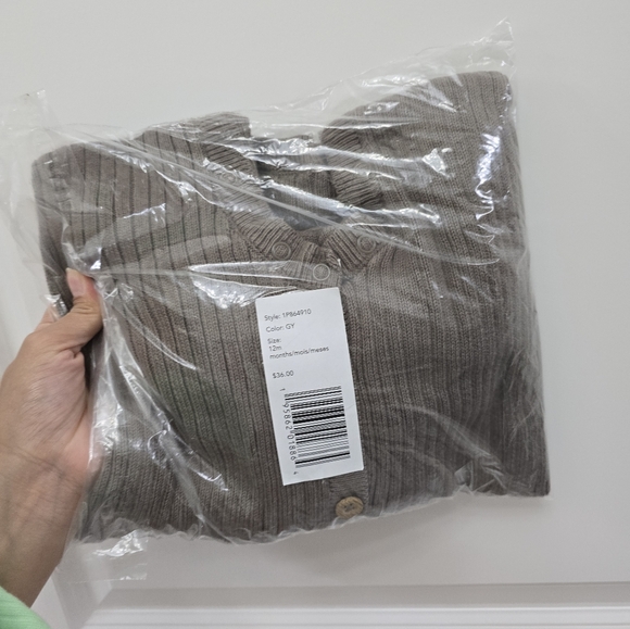 Carter's Baby 2-Piece Sweater Jumpsuit & Cap Set - Picture 3 of 4